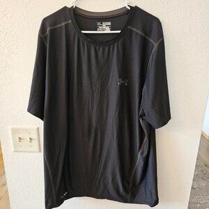 Under Armour Heatgear Fitted Pullover Short Sleeves Men's 2XL Black